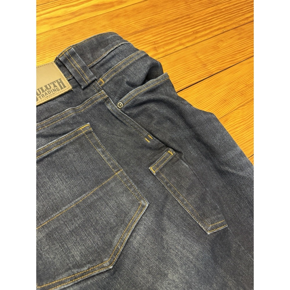 Duluth Ballroom Double Flex Jeans Men's 40x30 Blue Denim Relaxed Fit Dark Wash - Picture 10 of 10